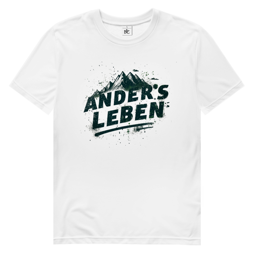 Herren Premium Bio T-Shirt Logo AndersLeben
