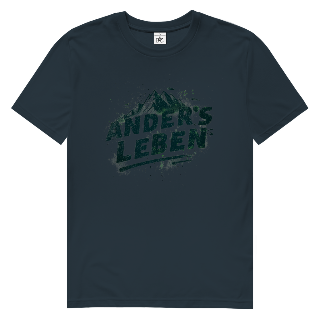 Herren Premium Bio T-Shirt Logo AndersLeben