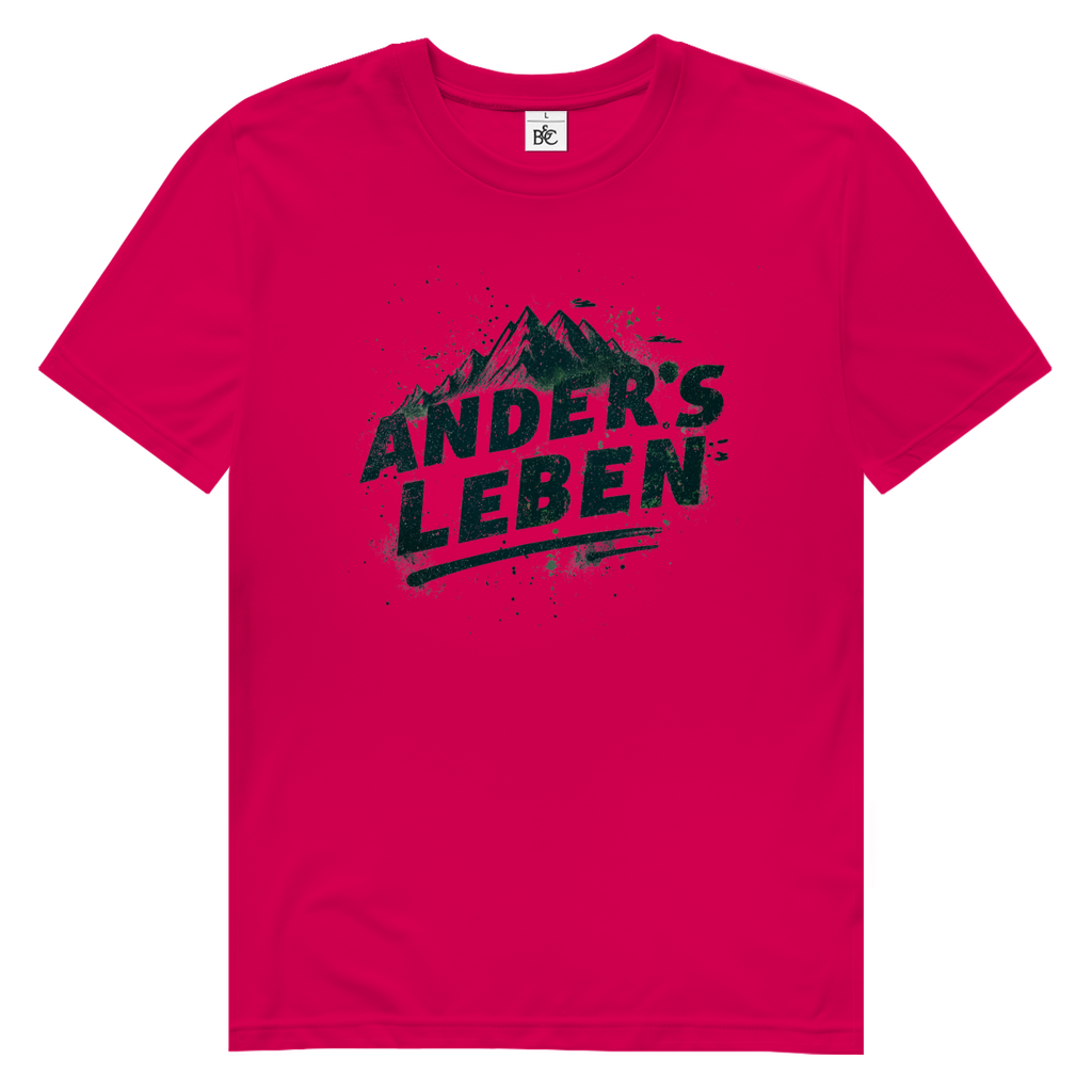 Herren Premium Bio T-Shirt Logo AndersLeben