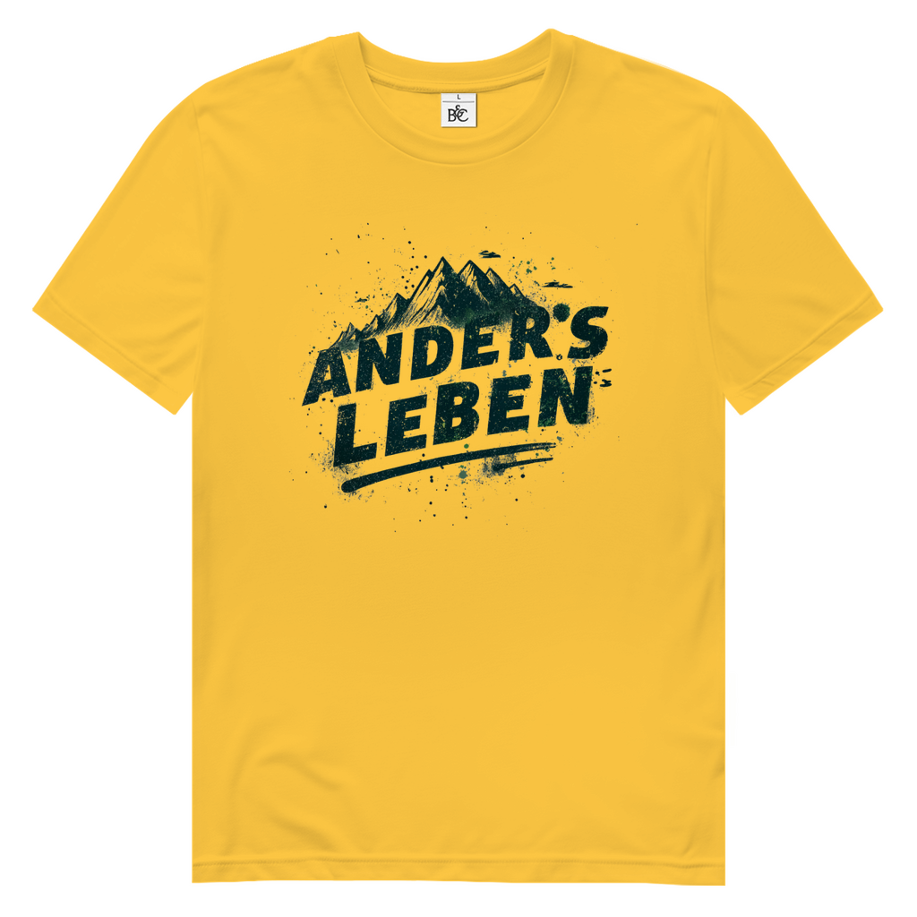 Herren Premium Bio T-Shirt Logo AndersLeben