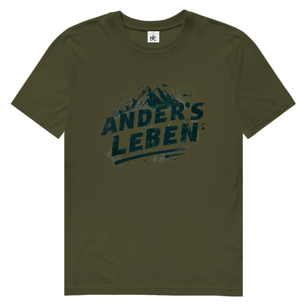 Herren Premium Bio T-Shirt Logo AndersLeben