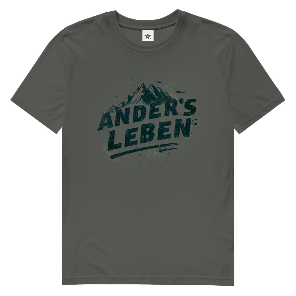 Herren Premium Bio T-Shirt Logo AndersLeben