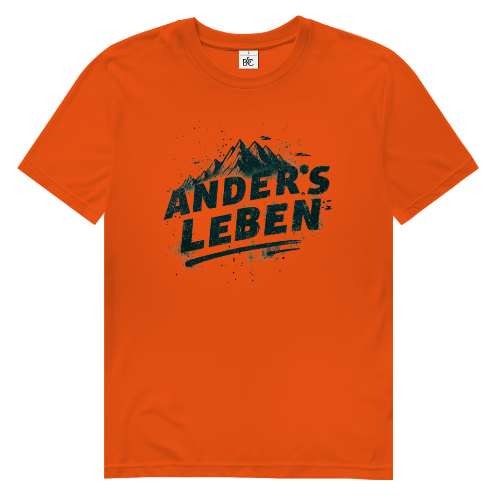 Herren Premium Bio T-Shirt Logo AndersLeben