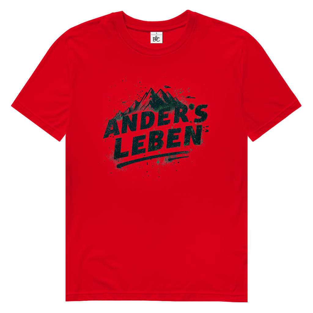 Herren Premium Bio T-Shirt Logo AndersLeben