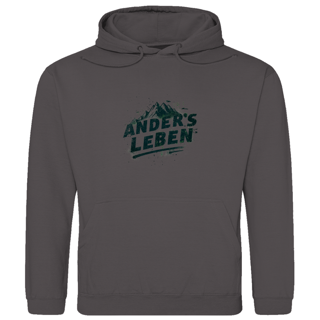 Herren Hoodie Logo AndersLeben